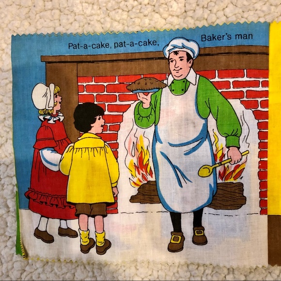 1986 VINTAGE Kids Baby Nursery Cloth Book Play Reading Learning Toy Rand McNally - Picture 4 of 10